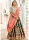 Multicolor Banarasi Silk Resham Work And Printed Designer Lehenga Choli
