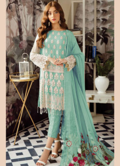 Heavy Embroidery With Sequence Work Patch Work Salwar Suit