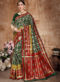 Charming Red Banarasi Silk Zari Weaving Wedding Saree