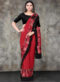 Rani Pink Silk Thread Weaving Designer Traditional Saree