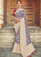 Orange Banarasi Silk Designer Wedding Saree