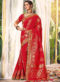 Mustared Silk Zari Weaving Wedding Designer Saree