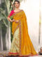 Mustared Silk Zari Weaving Wedding Designer Saree