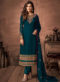 Partywear Designer Embroidered Maroon Faux Georgette Salwar Suit