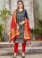 Yellow Banarasi Silk Weaving Party Wear Churidar Suit