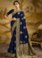 Rani Pink Jacquard Silk Zari Weaving Designer Wedding Saree