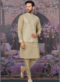 Miraamall Peach Banarasi Silk Festival Wear Embroidery Karta Pajama With Jacket