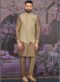 Miraamall Yellow Banarasi Silk Festival Wear Embroidery Karta Pajama With Jacket