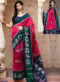 Green Silk Thread Weaving Traditional Patola Saree
