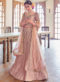 Attractive Peach Silk Resham Work Designer Wedding Lehenga Choli