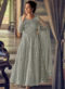 Lavish Lavender Georgette Lucknowi Work Designer Wedding Anarkali Suit