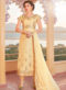 Amazing Beige Georgette Lucknowi Work Designer Anarkali Suit