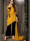 Amazing Rama Green Georgette Pearl Work Designer Kurti With Fancy Pant