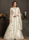 Amazing Sky Blue Net Embroidered Work Designer Wedding Anarkali Suit