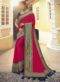 Lavish Red Satin Silk Zari Weaving Wedding Saree