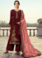 Regular Designer Embroidery Rani Silk Salwar Suit