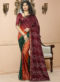 Green Silk Handmade Bandhej Work Traditional Saree