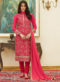 Wondrous Beige Satin Embroidered Work Party Wear Salwar Suit