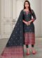 Regular Designer Embroidery Red Silk Salwar Suit