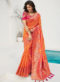 Vrindavan Rama Green Silk Zari Weaving And Tassel Wedding Wear Saree