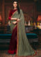 Lovely Morpich Satin Silk Lace Border Party Wear Saree