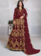 Aanaya Purple Georgette Embroidered Work Designer Eid Salwar Suit