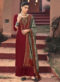 Georgette Heavy Embroidered Work Gala And Beautyfull Sarvoski Work Coffee Salwar Suit