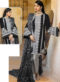 Navy Blue Georgette Sequance Work Designer Pakistani Suit
