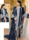 Wine Georgette Sequance Work Designer Pakistani Suit
