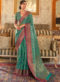 Cream Handloom Silk Zari Weaving Traditional Saree