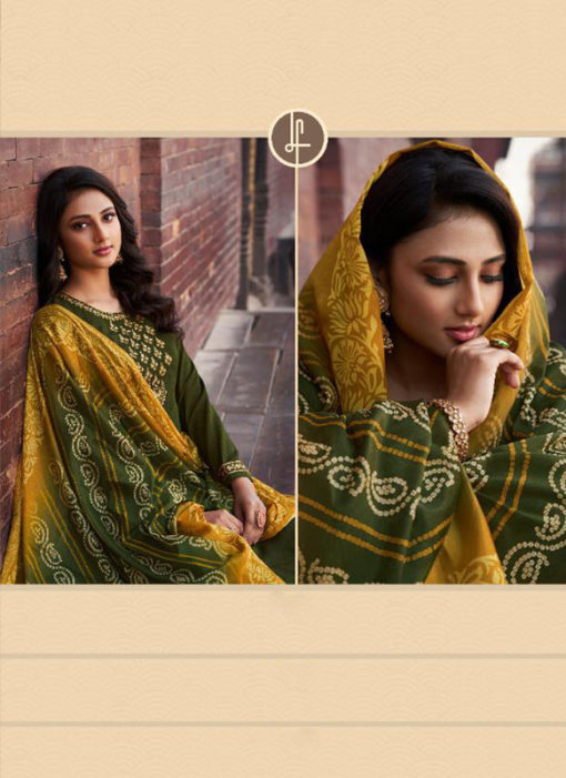 Designer Green Chiffon Embroidered Work Salwar Suit