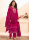 Magenta Georgette Embroidered Work Designer Salwar Suit