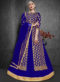 Purple Designer Zari Weaving Party Wear Silk Lehenga Choli