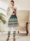 Sea Blue Net Embroidered Work Designer Pakistani Suit