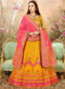 Pink Banarasi Silk Designer Zari Weaving Wedding Lehenga Choli