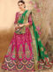 Green Zari Weaving Wedding Designer Banarasi Silk Lehenga Choli