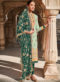 Brown Georgette Designer Embroidered Work Pakistani Suit