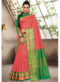 Geen Cotton Handloom Wevon Designer Work Sangeet Sandhiya Saree