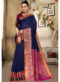 Pink Cotton Handloom Wevon Designer Work Sangeet Sandhiya Saree