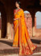 Beige Cotton Handloom Wevon Designer Work Sangeet Sandhiya Saree