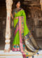 Beige Heavy Zari Weaving Thread Work Wedding Designer Saree