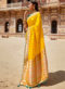 Purple Heavy Zari Weaving Thread Work Wedding Designer Saree
