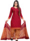 Dusty Pink Crepe Patiyala Style Dress Material