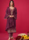 Pink Georgette Designer Embroidered Work Pakistani Suit
