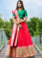 Designer Sangeet Sandhiya Zari Weaving Silk Lehenga Choli