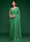 Designer Silk Zari Weaving And Lace Border Party Wear Saree