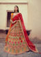 Multicolor Silk Embroidered And Zari Print Wedding Lehenga Choli
