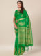 Turquoise Designer Silk Thread Work Wedding Saree