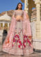 Glorious Red Designer Heavy Work Wedding Velvet Lehenga Choli