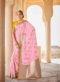 Peach Dola Silk Zari Weaving Wedding Saree